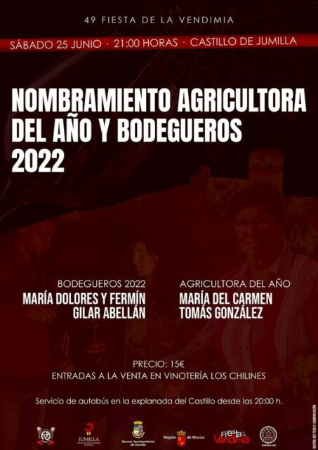 Cartel Agricultora del año y Bodegueros 2022